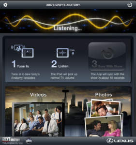 Второй экран сериала Gray’s Anatomy